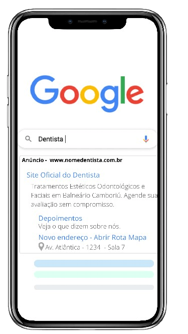 anúncios para dentistas no google