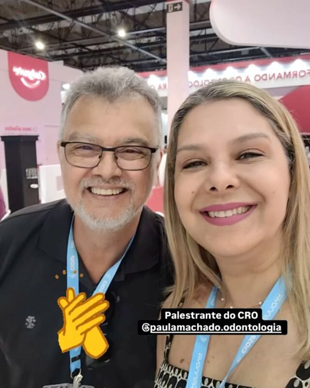 Com a profa @paulamachado.odontologia no  stand do @crospoficial @ciosp2025 
#ciosp2025